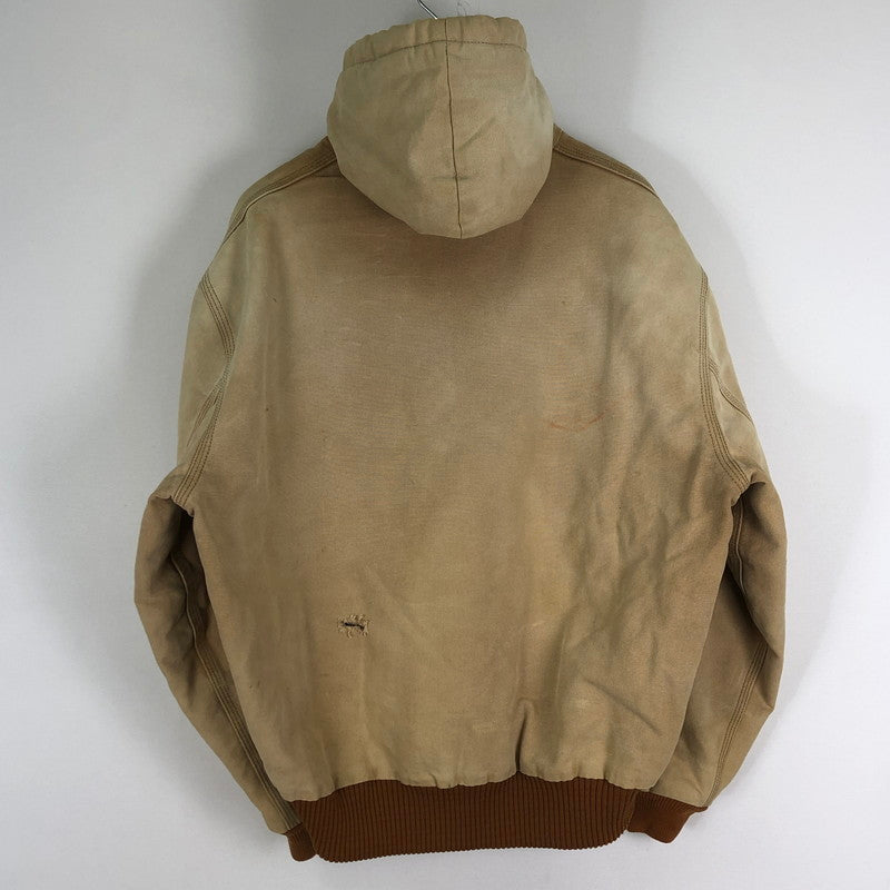 【現状渡し品】【メンズ】 Carhartt カーハート ACTIVE JACKET J04 アクティブジャケット ライトアウター USA製 145-251124-yy-12-tei サイズ：XL カラー：ベージュ 万代Net店