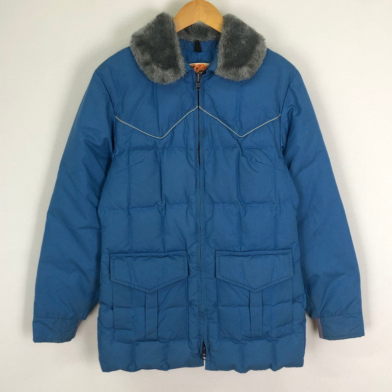【中古品】【メンズ】 COMFY コムフィ 70's BOA DOWN JACKET VINTAGE 70年代 ボア ダウンジャケット アウター ヴィンテージ USA製 144-251124-yy-07-tei サイズ：不明 カラー：ブルー 万代Net店