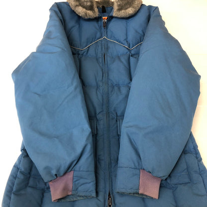 【中古品】【メンズ】 COMFY コムフィ 70's BOA DOWN JACKET VINTAGE 70年代 ボア ダウンジャケット アウター ヴィンテージ USA製 144-251124-yy-07-tei サイズ：不明 カラー：ブルー 万代Net店