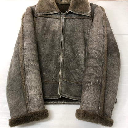 【現状渡し品】【メンズ】 SAWYER OF NAPA ソーヤーオブナパ 60~70's MOUTON JACKET VINTAGE 60~70年代 ムートンジャケット アウター ヴィンテージ USA製 145-251124-yy-13-tei サイズ：38 カラー：グレー 万代Net店