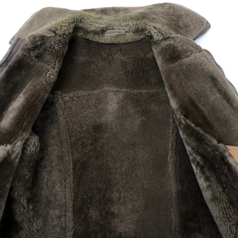 【現状渡し品】【メンズ】 SAWYER OF NAPA ソーヤーオブナパ 60~70's MOUTON JACKET VINTAGE 60~70年代 ムートンジャケット アウター ヴィンテージ USA製 145-251124-yy-13-tei サイズ：38 カラー：グレー 万代Net店