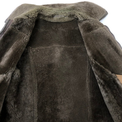 【現状渡し品】【メンズ】 SAWYER OF NAPA ソーヤーオブナパ 60~70's MOUTON JACKET VINTAGE 60~70年代 ムートンジャケット アウター ヴィンテージ USA製 145-251124-yy-13-tei サイズ：38 カラー：グレー 万代Net店