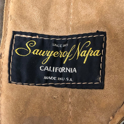 【現状渡し品】【メンズ】 SAWYER OF NAPA ソーヤーオブナパ 60~70's MOUTON JACKET VINTAGE 60~70年代 ムートンジャケット アウター ヴィンテージ USA製 145-251124-yy-13-tei サイズ：38 カラー：グレー 万代Net店