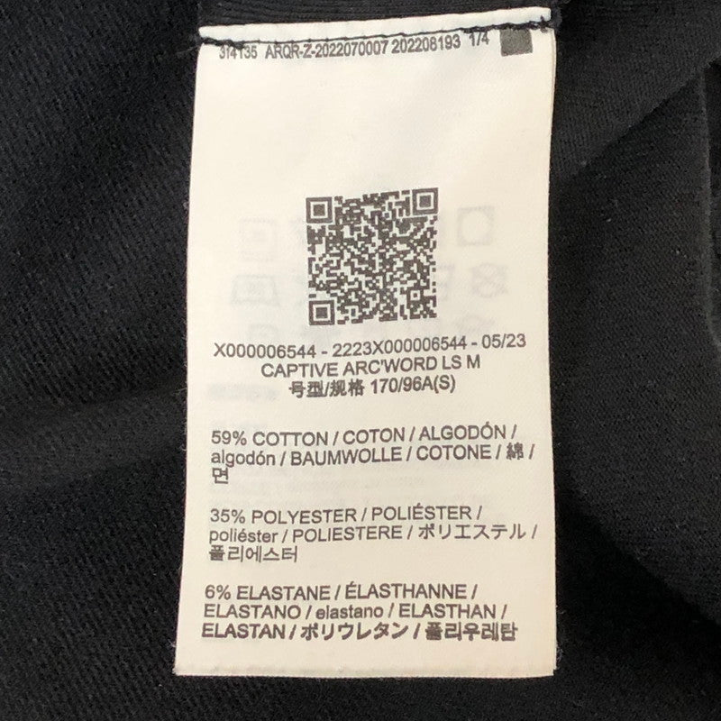 【中古品】【メンズ】 ARC'TERYX アークテリクス CAPTIVE ARCWORD L/S SHIRT X000006544 キャプティブ アークワード ロングスリーブ シャツ トップス 長袖 144-251124-ts-11-tei サイズ：S カラー：ブラック 万代Net店