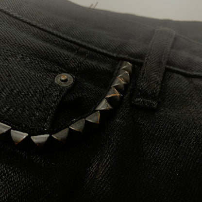 【中古品】【メンズ】 HYSTERIC GLAMOUR ヒステリックグラマー STUDDED DENIM PANTS 0243AP16 スタッズ デニムパンツ ボトムス 151-251124-ts-22-tei サイズ：30 カラー：ブラック 万代Net店