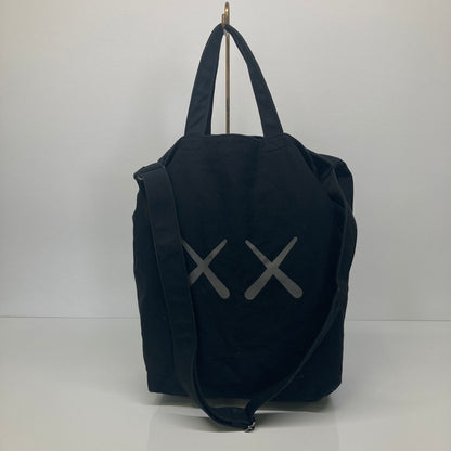【中古品】【メンズ/レディース】 KAWS カウズ ×ANDY WARHOL アンディ・ウォーホル トートバッグ カバン 188-260822-AS-6-hon カラー：ブラック 万代Net店