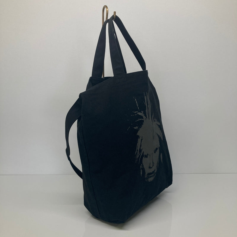 【中古品】【メンズ/レディース】 KAWS カウズ ×ANDY WARHOL アンディ・ウォーホル トートバッグ カバン 188-260822-AS-6-hon カラー：ブラック 万代Net店