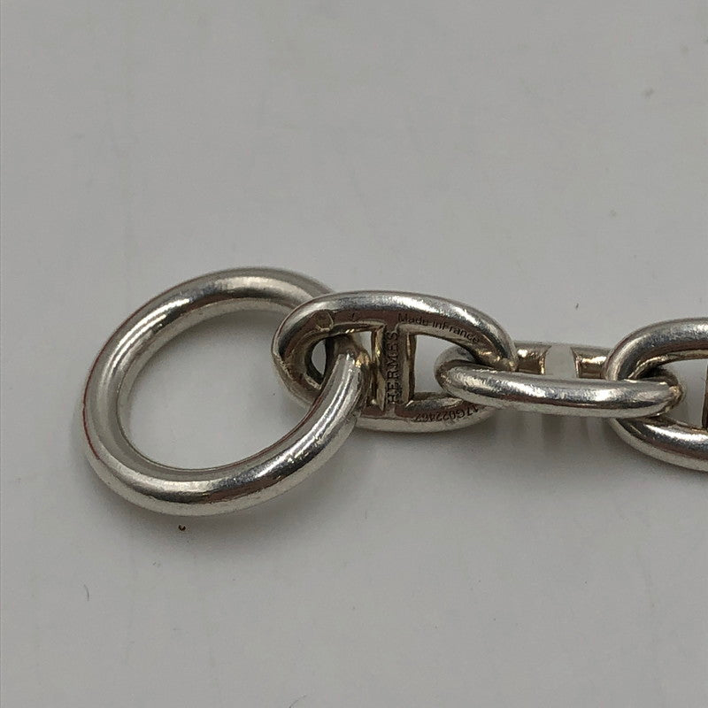 【中古品】【メンズ/レディース】 HERMES エルメス SILVER シェーヌダンクル ブレスレット MM アクセサリー 16コマ 182-251123-yy-08-tei サイズ：MM カラー：シルバー 万代Net店
