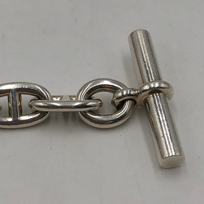 【中古品】【メンズ/レディース】 HERMES エルメス SILVER シェーヌダンクル ブレスレット MM アクセサリー 16コマ 182-251123-yy-08-tei サイズ：MM カラー：シルバー 万代Net店