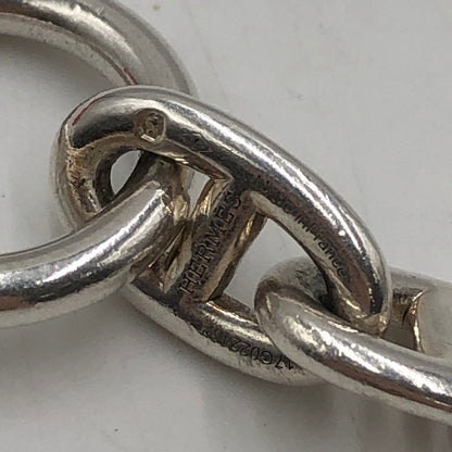 【中古品】【メンズ/レディース】 HERMES エルメス SILVER シェーヌダンクル ブレスレット MM アクセサリー 16コマ 182-251123-yy-08-tei サイズ：MM カラー：シルバー 万代Net店