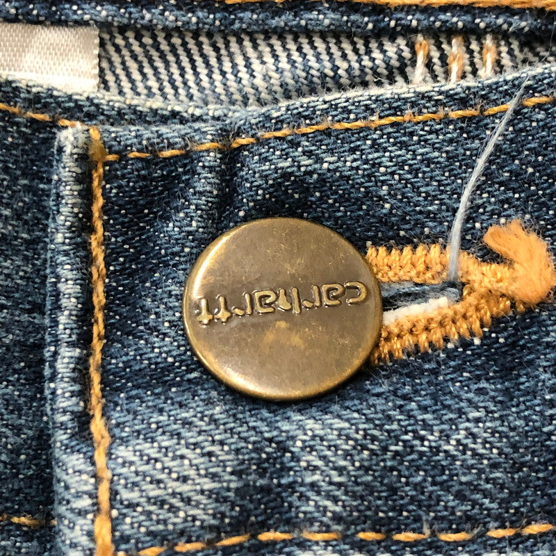 【中古品】【メンズ】 Carhartt カーハート TRADITIONAL FIT HAND PAINTED DENIM PANTS 101496-420 トラディショナル フィット ハンドペイント デニムパンツ ボトムス ジーンズ 156-251122-yy-11-tei サイズ：38 カラー：インディゴ 万代Net店