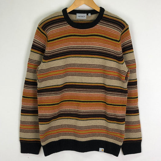 【中古品】【メンズ】 Carhartt WIP カーハート ワークインプログレス TUSCON SWEATER I029521 ツーソン セーター 長袖 トップス ニット 145-251122-yy-05-tei サイズ：M カラー：オレンジ 万代Net店