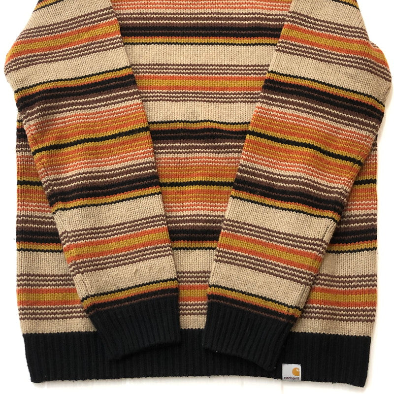 【中古品】【メンズ】 Carhartt WIP カーハート ワークインプログレス TUSCON SWEATER I029521 ツーソン セーター 長袖 トップス ニット 145-251122-yy-05-tei サイズ：M カラー：オレンジ 万代Net店