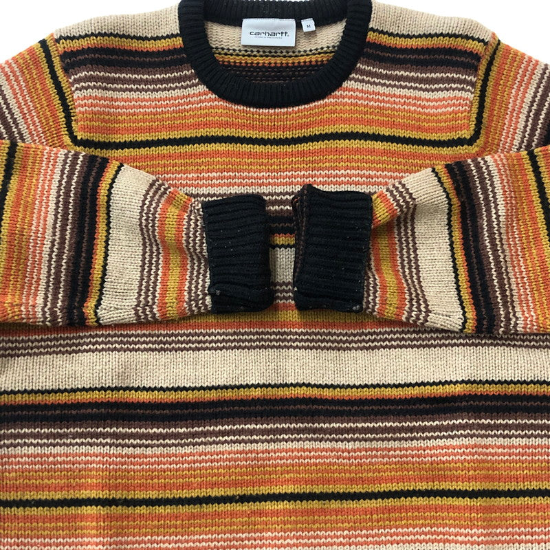【中古品】【メンズ】 Carhartt WIP カーハート ワークインプログレス TUSCON SWEATER I029521 ツーソン セーター 長袖 トップス ニット 145-251122-yy-05-tei サイズ：M カラー：オレンジ 万代Net店