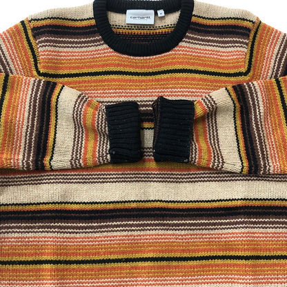 【中古品】【メンズ】 Carhartt WIP カーハート ワークインプログレス TUSCON SWEATER I029521 ツーソン セーター 長袖 トップス ニット 145-251122-yy-05-tei サイズ：M カラー：オレンジ 万代Net店