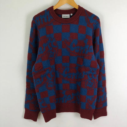 【中古品】【メンズ】 Carhartt WIP カーハート ワークインプログレス JOYRIDE SWEATER A222064 ジョイライド セーター トップス ニット 145-251124-yy-16-tei サイズ：M カラー：ボルドー/ブルー 万代Net店