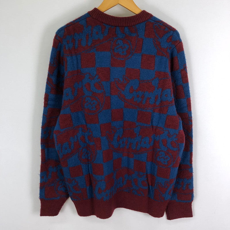 【中古品】【メンズ】 Carhartt WIP カーハート ワークインプログレス JOYRIDE SWEATER A222064 ジョイライド セーター トップス ニット 145-251124-yy-16-tei サイズ：M カラー：ボルドー/ブルー 万代Net店
