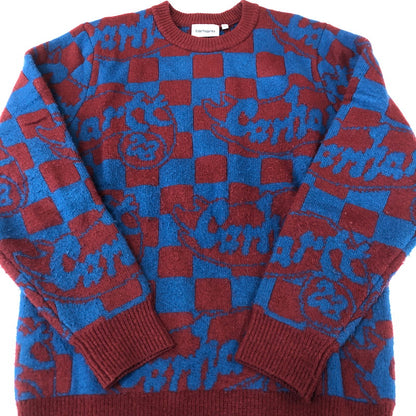 【中古品】【メンズ】 Carhartt WIP カーハート ワークインプログレス JOYRIDE SWEATER A222064 ジョイライド セーター トップス ニット 145-251124-yy-16-tei サイズ：M カラー：ボルドー/ブルー 万代Net店