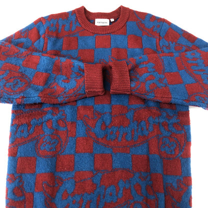 【中古品】【メンズ】 Carhartt WIP カーハート ワークインプログレス JOYRIDE SWEATER A222064 ジョイライド セーター トップス ニット 145-251124-yy-16-tei サイズ：M カラー：ボルドー/ブルー 万代Net店