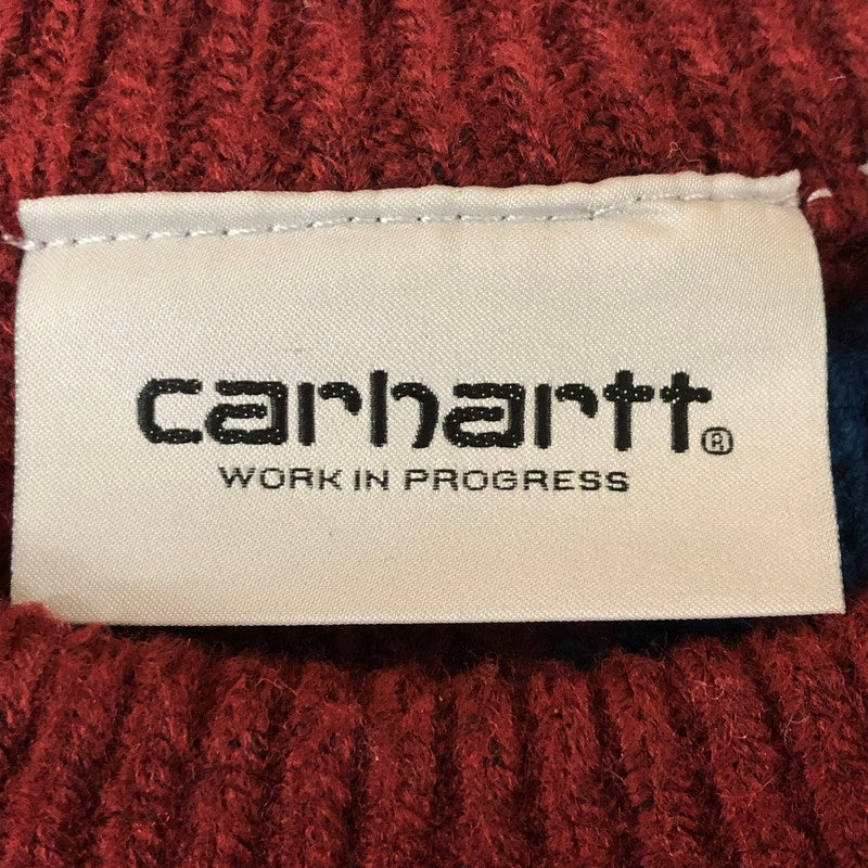 【中古品】【メンズ】 Carhartt WIP カーハート ワークインプログレス JOYRIDE SWEATER A222064 ジョイライド セーター トップス ニット 145-251124-yy-16-tei サイズ：M カラー：ボルドー/ブルー 万代Net店