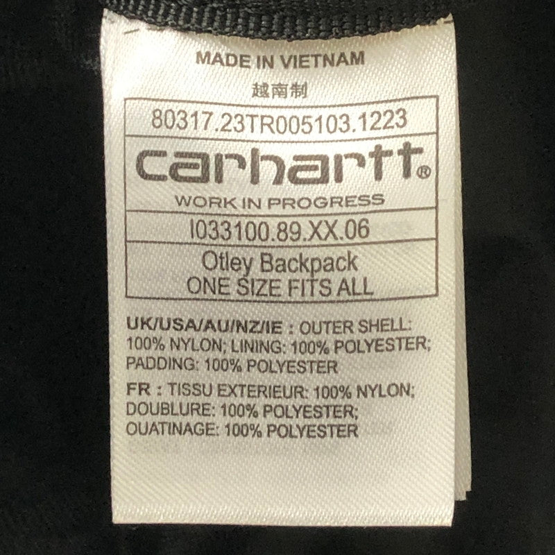 【中古品】【メンズ】 Carhartt WIP カーハート ワークインプログレス OTLEY BACKPACK I033100 オトリー バックパック カバン 188-251122-yy-12-tei カラー：ブラック 万代Net店