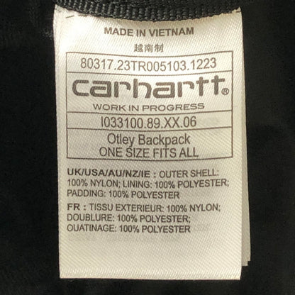 【中古品】【メンズ】 Carhartt WIP カーハート ワークインプログレス OTLEY BACKPACK I033100 オトリー バックパック カバン 188-251122-yy-12-tei カラー：ブラック 万代Net店