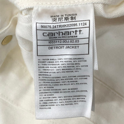 【中古品】【メンズ】 Carhartt WIP カーハート ワークインプログレス DETROIT JACKET I033112 デトロイト ジャケット ライトアウター 145-251124-yy-10-tei サイズ：M カラー：ホワイト 万代Net店