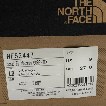 【中古美品】【メンズ】 THE NORTH FACE ザ・ノースフェイス HONED ZIP MOCCASIN GORE-TEX NF52447 ホーンド ジップ モカシン ゴアテックス 靴 164-251123-yy-02-tei サイズ：27 カラー：ルーシドベージュ 万代Net店