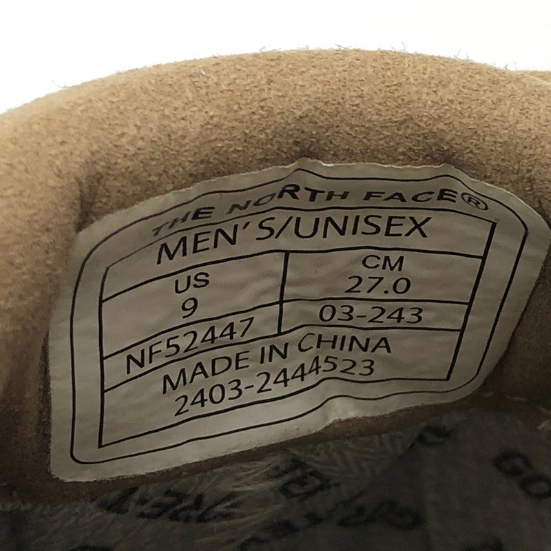 【中古美品】【メンズ】 THE NORTH FACE ザ・ノースフェイス HONED ZIP MOCCASIN GORE-TEX NF52447 ホーンド ジップ モカシン ゴアテックス 靴 164-251123-yy-02-tei サイズ：27 カラー：ルーシドベージュ 万代Net店