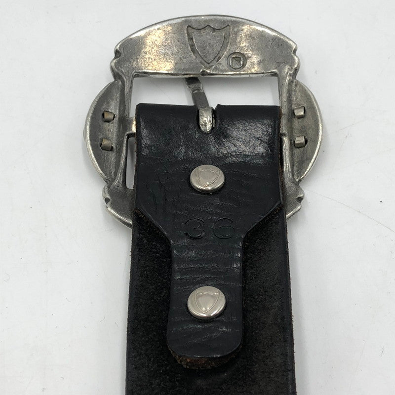 【中古品】【メンズ】 HTC エイチティーシー COLOR STONE FLOWER STUDS LEATHER BELT カラーストーン フラワー スタッズ レザーベルト 服飾雑貨 アクセサリー 205-251123-yy-06-tei カラー：ブラック 万代Net店