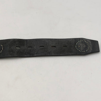 【中古品】【メンズ】 HTC エイチティーシー COLOR STONE FLOWER STUDS LEATHER BELT カラーストーン フラワー スタッズ レザーベルト 服飾雑貨 アクセサリー 205-251123-yy-06-tei カラー：ブラック 万代Net店