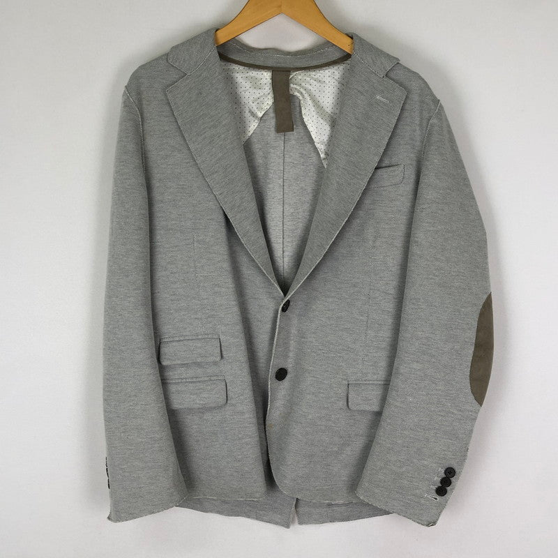 【中古品】【メンズ】 eleventy イレブンティ ELBOW PATCH TAILORED JACKET 979JA0004 エルボー パッチ テーラードジャケット ライトアウター 147-251128-yy-25-tei サイズ：50 カラー：グレー 万代Net店