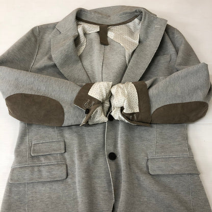 【中古品】【メンズ】 eleventy イレブンティ ELBOW PATCH TAILORED JACKET 979JA0004 エルボー パッチ テーラードジャケット ライトアウター 147-251128-yy-25-tei サイズ：50 カラー：グレー 万代Net店