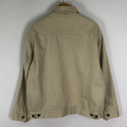 【中古品】【メンズ】 POST OVERALLS ポストオーバーオールズ 90’s ZIP JACKET MADE IN USA 90年代 ジップジャケット アウター フルジップ ワークジャケット USA製 145-251124-ts-14-tei サイズ：L カラー：アイボリー 万代Net店