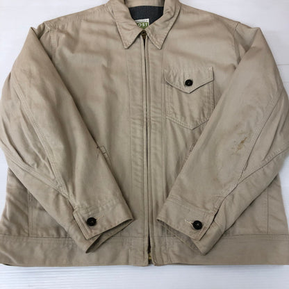 【中古品】【メンズ】 POST OVERALLS ポストオーバーオールズ 90’s ZIP JACKET MADE IN USA 90年代 ジップジャケット アウター フルジップ ワークジャケット USA製 145-251124-ts-14-tei サイズ：L カラー：アイボリー 万代Net店