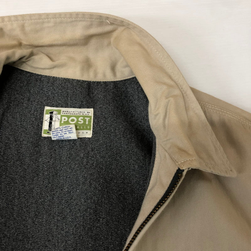 【中古品】【メンズ】 POST OVERALLS ポストオーバーオールズ 90’s ZIP JACKET MADE IN USA 90年代 ジップジャケット アウター フルジップ ワークジャケット USA製 145-251124-ts-14-tei サイズ：L カラー：アイボリー 万代Net店