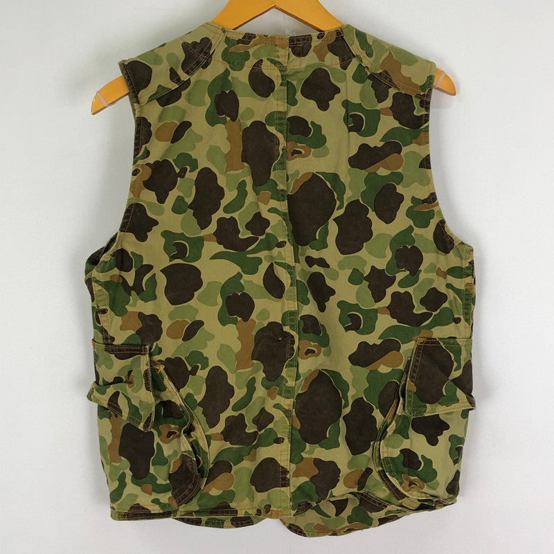 【中古品】【メンズ】 RRL ダブルアールエル CAMOUFLAGE VEST カモフラ ベスト ライトアウター 三ツ星 迷彩 147-251124-ts-18-tei サイズ：L カラー：カモ柄 万代Net店
