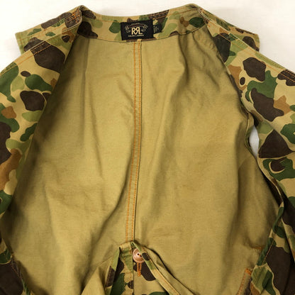 【中古品】【メンズ】 RRL ダブルアールエル CAMOUFLAGE VEST カモフラ ベスト ライトアウター 三ツ星 迷彩 147-251124-ts-18-tei サイズ：L カラー：カモ柄 万代Net店