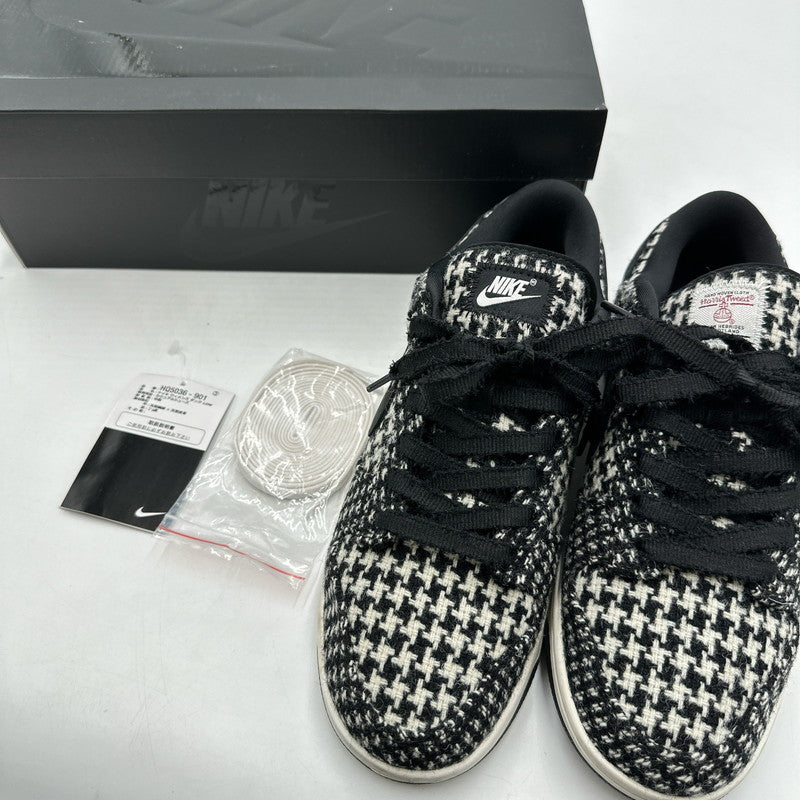 【中古品】【メンズ】 Harris Tweed × Nike Women's Dunk Low ハリスツイード × ナイキ ウィメンズ ダンク ロー HQ5036-901 W DUNKLOW スニーカー 靴 160-260210-nm-07-tei サイズ：26.5cm カラー：ブラック/ホワイト 万代Net店