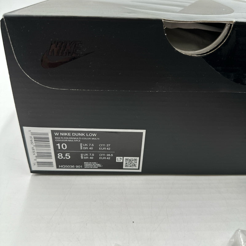 【中古品】【メンズ】 Harris Tweed × Nike Women's Dunk Low ハリスツイード × ナイキ ウィメンズ ダンク ロー HQ5036-901 W DUNKLOW スニーカー 靴 160-260210-nm-07-tei サイズ：26.5cm カラー：ブラック/ホワイト 万代Net店