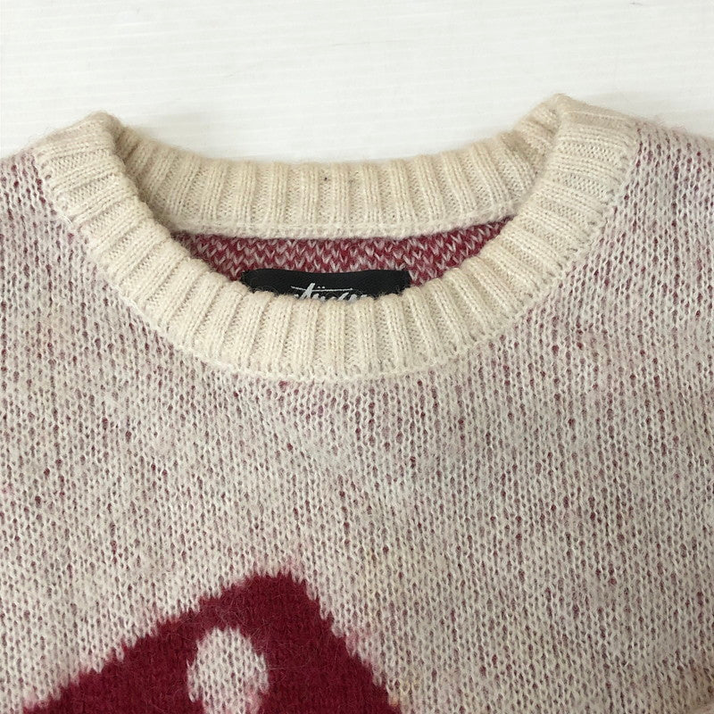 【現状渡し品】【メンズ】 STUSSY ステューシー DICE SWEATER 117097 ダイス セーター トップス ニット 142-251124-ts-04-tei サイズ：M カラー：ホワイト 万代Net店