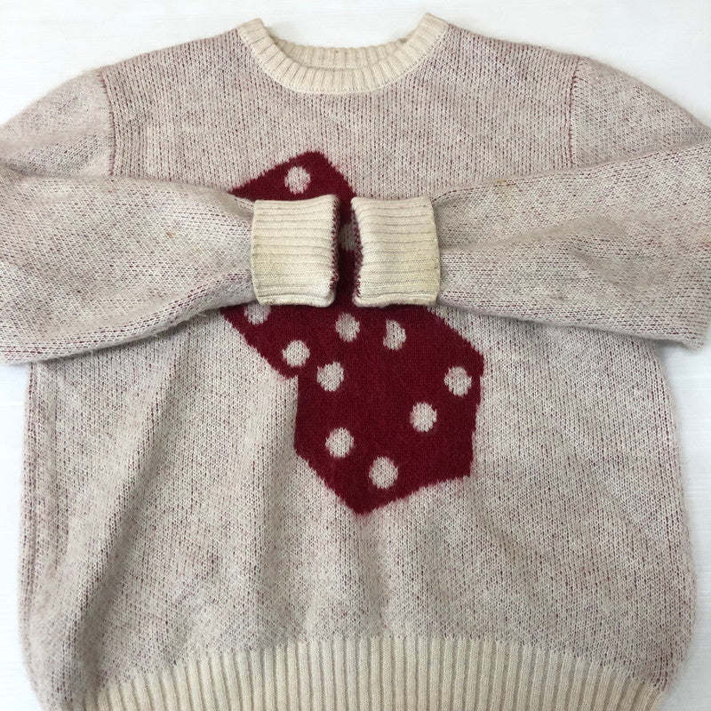 【現状渡し品】【メンズ】 STUSSY ステューシー DICE SWEATER 117097 ダイス セーター トップス ニット 142-251124-ts-04-tei サイズ：M カラー：ホワイト 万代Net店