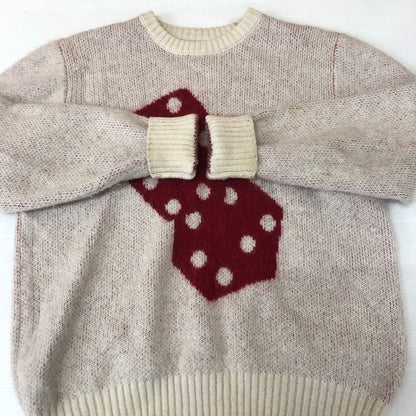 【現状渡し品】【メンズ】 STUSSY ステューシー DICE SWEATER 117097 ダイス セーター トップス ニット 142-251124-ts-04-tei サイズ：M カラー：ホワイト 万代Net店