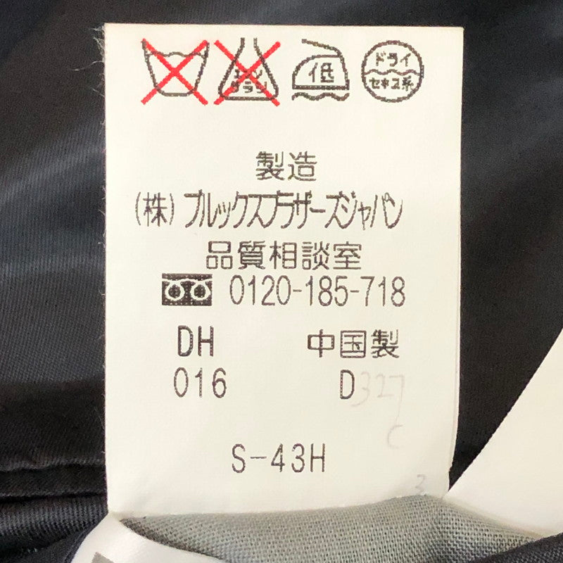 【中古品】【メンズ】 Brooks Brothers ブルックスブラザーズ WOOL 2BUTTON SUIT ウール 2ボタン スーツ ライトアウター 145-251128-yy-17-tei サイズ：38 カラー：ブラック 万代Net店