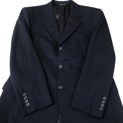【中古品】【メンズ】 Brooks Brothers ブルックスブラザーズ WOOL 2BUTTON SUIT ウール 2ボタン スーツ ライトアウター 145-251128-yy-17-tei サイズ：38 カラー：ブラック 万代Net店