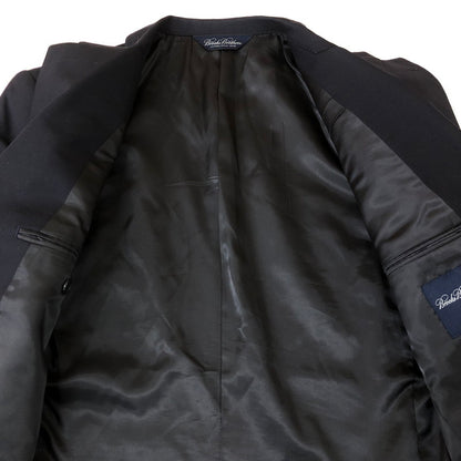 【中古品】【メンズ】 Brooks Brothers ブルックスブラザーズ WOOL 2BUTTON SUIT ウール 2ボタン スーツ ライトアウター 145-251128-yy-17-tei サイズ：38 カラー：ブラック 万代Net店