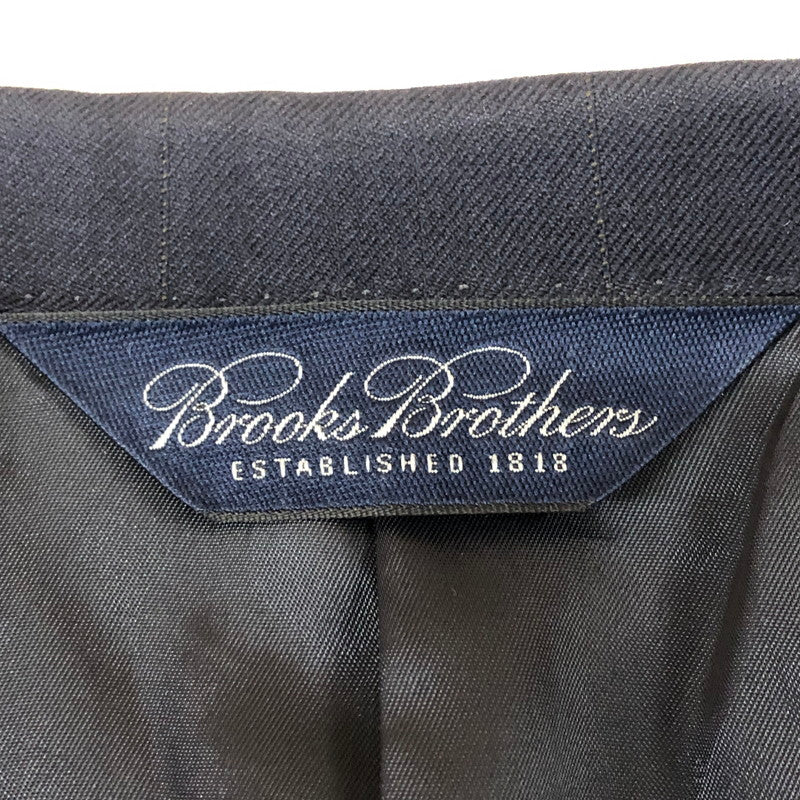 【中古品】【メンズ】 Brooks Brothers ブルックスブラザーズ WOOL 2BUTTON SUIT ウール 2ボタン スーツ ライトアウター 145-251128-yy-17-tei サイズ：38 カラー：ブラック 万代Net店