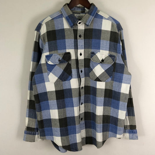【中古品】【メンズ】 FIVE BROTHER ファイブブラザー 70~80's FLANNEL CHECK L/S SHIRT VINTAGE 70～80年代 フランネル チェック ロングスリーブ シャツ 長袖 トップス ヴィンテージ 145-251124-yo-05-tei サイズ：L カラー：ブルー 万代Net店