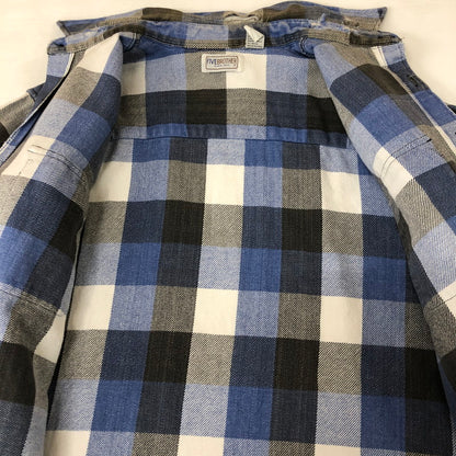 【中古品】【メンズ】 FIVE BROTHER ファイブブラザー 70~80's FLANNEL CHECK L/S SHIRT VINTAGE 70～80年代 フランネル チェック ロングスリーブ シャツ 長袖 トップス ヴィンテージ 145-251124-yo-05-tei サイズ：L カラー：ブルー 万代Net店