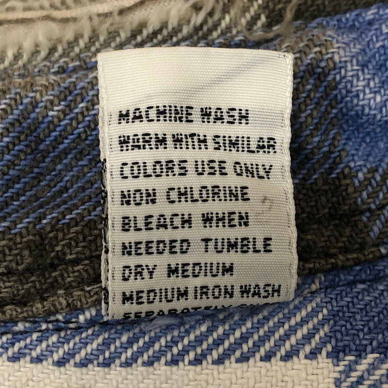 【中古品】【メンズ】 FIVE BROTHER ファイブブラザー 70~80's FLANNEL CHECK L/S SHIRT VINTAGE 70～80年代 フランネル チェック ロングスリーブ シャツ 長袖 トップス ヴィンテージ 145-251124-yo-05-tei サイズ：L カラー：ブルー 万代Net店